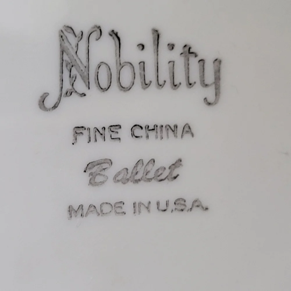 Nobility Ballet Pattern 1950s Bread & Butter Plate ~ Atomic Floral Flower ~ GUC